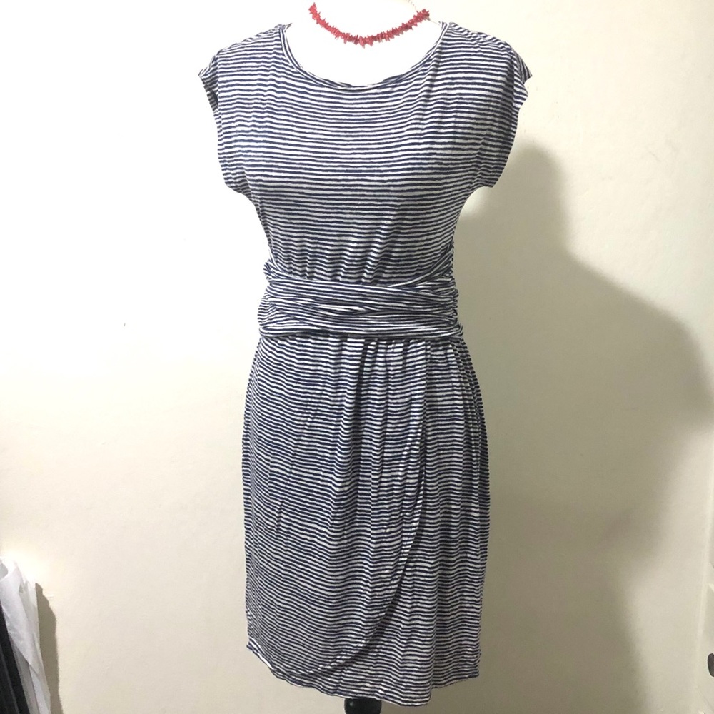 LOFT Striped Jersey Dress